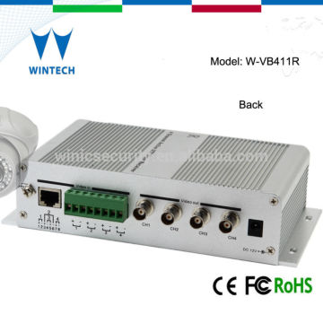 CCTV system video balun 4 channels active video balun Receiver