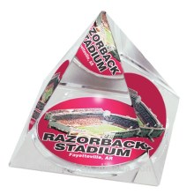 Celar acrylic Pyramid-shaped paperweight