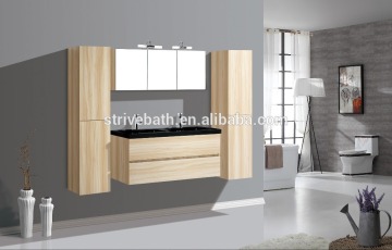 MDF Bathroom Vanity Unit with Mirror Cabinet