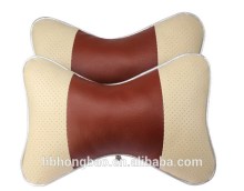 Wine red lambskin novelty design bone neck pillow