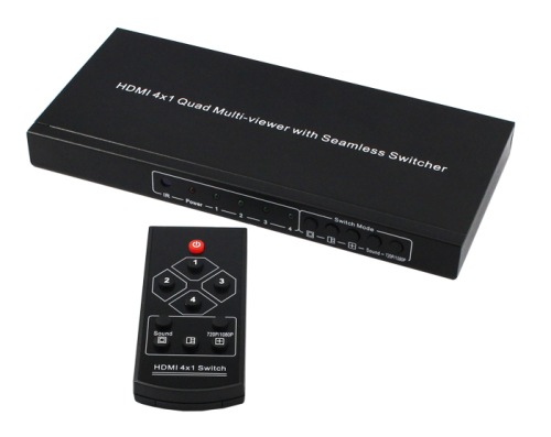 HDMI 4x1 Quad Multi-viewer avec fonction de commutateur