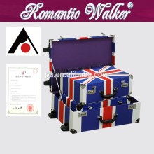 handmade vintage carry-on suitcase /case/ box