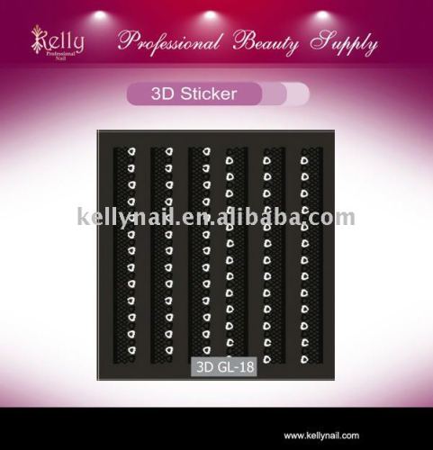 3D Design personalized nail art sticker