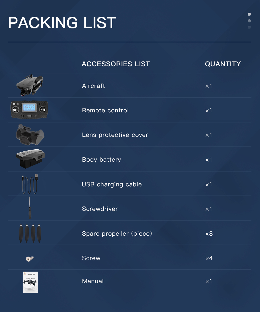 ZLL SG907SE Electrically adjustable camera brushless UAV HD 4K aerial photography remote control aircraft four axis aircraft
