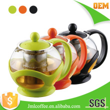Plastic tea pot , Colorful Tea brewer ,Stainless steel tea 304# filter ,various color
