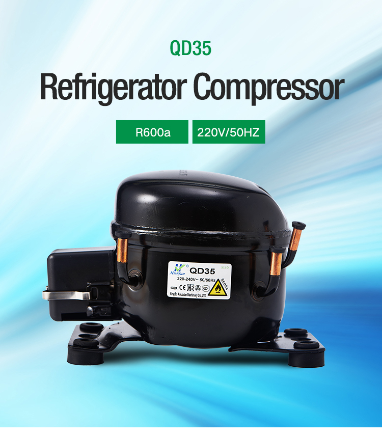 R600a 220V 52W 1/14HP Refrigeration Compressor