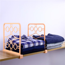 Adjustable Closet Shelf Dividers - Pack of 4 ABS Solid, Durable, and Strong Retail Wood Plastic Dividers for Closets