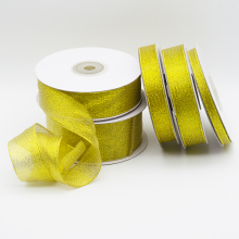 Hot Selling Silver Gold Poly Metallic Ribbons for Christmas Decorations and Gifts