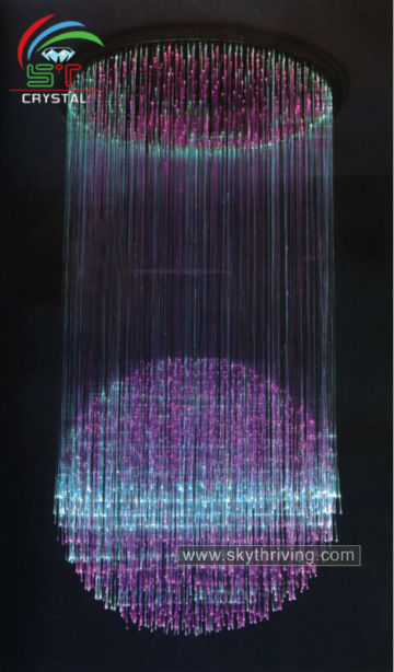 modern fiber optic pendant chandelier light