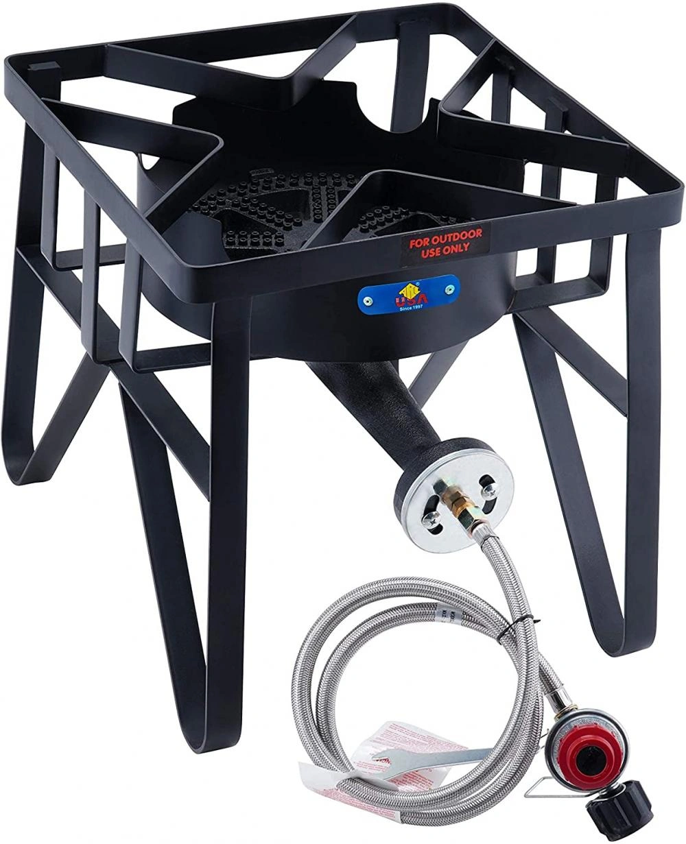 Outdoor High Pressure Cast Iron Propane Burner Liquefied Gas