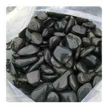 Black River Rock Pebbles: Wholesale High Polished Cobblestones for Outdoor Garden Landscaping