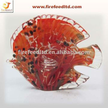 Decorative Red Fish Glass Crafts