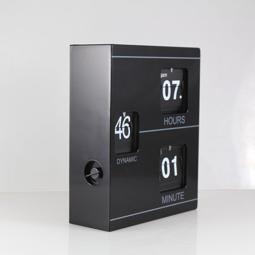 Stand-up Book Flip Desk Clock