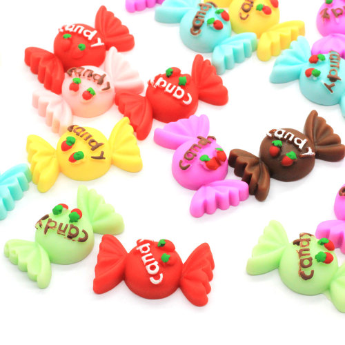 Colorful Sweet Candy Shaped Resin Flatback Cabochon For Kids Toy DIY Decor Beads Charms Or Bedroom Ornaments Charms