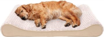 Plush Luxe Lounger Supportive Orthopedic Foam Dog Beds