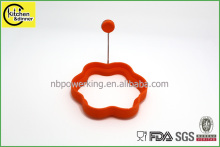 Flower shape non stick silicone cooking egg ring