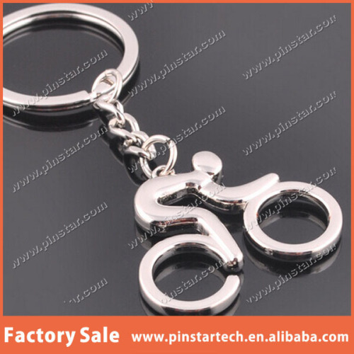 Alibaba Wholesales Custom Logo Metal Sport Keychain Bicycle Keyring