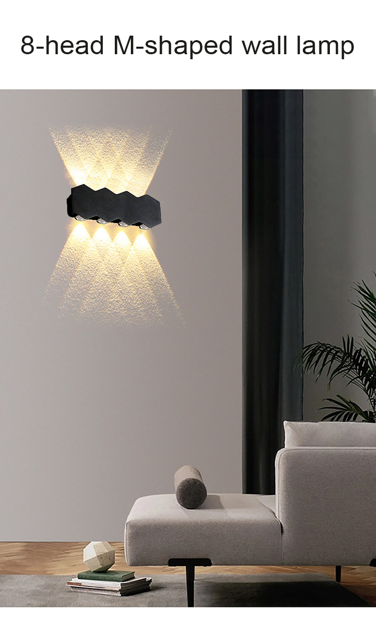 Aluminum Waterproof IP65 Wall Light LED Outdoor Wall Lamps Bedside Decoration Lighting Wall Lamp