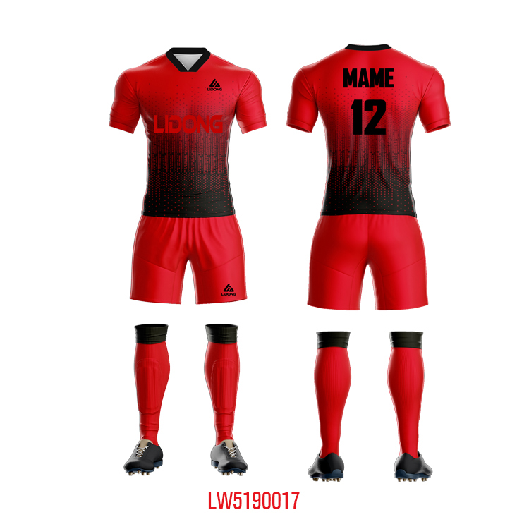 Uniformes de football pour hommes Maillot et short de sport Set Chemises à manches courtes