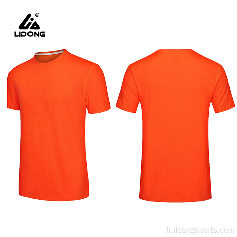 Fitness Running T-shirt Men O-Kirt T-shirt en gros