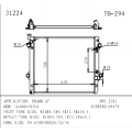Radiator for TOYOTA 4 RUNNER OEMnumber 16400-50300