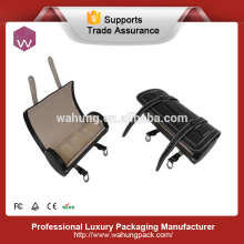 Fancy Black logoed leather gift box for 3 watches