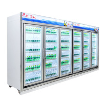 Micheal Retail Drink Showcase 6 Door Cooler Display Beverage Fridge