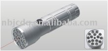 15LEDS+1laser uv light led flashlight torch