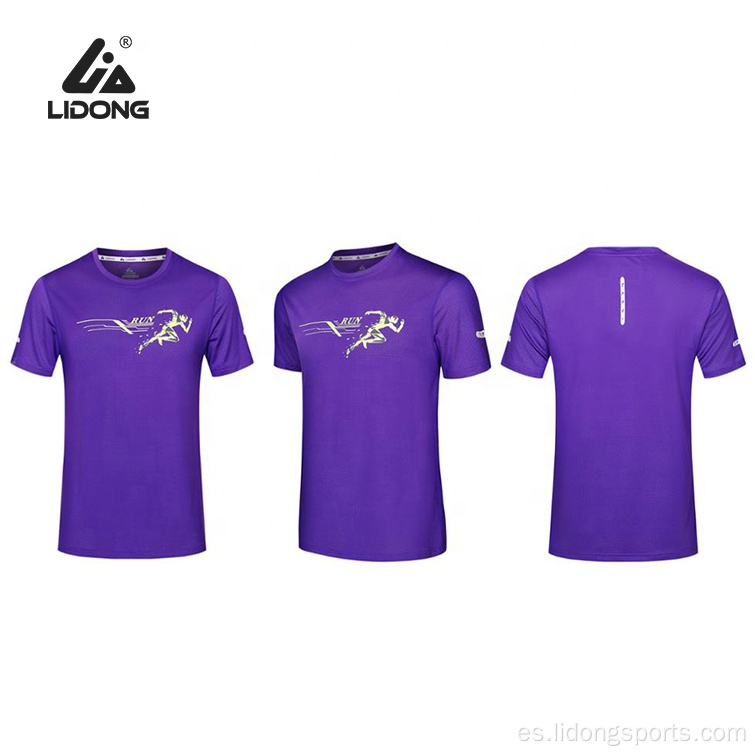 Wholesale ajuste al aire libre jogging corriendo camiseta toma de corriente