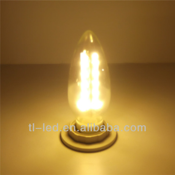 3w led E14 candle lights lamps glass cover