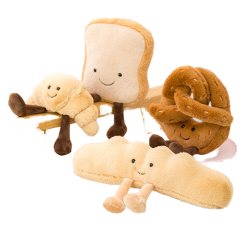 Plush Dolls and Pillows: Jell Fun Bread Story Stuffed Bear Toy for Weddings and Dropshipping