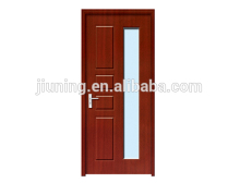 Melamine doors designs with modern glass insert