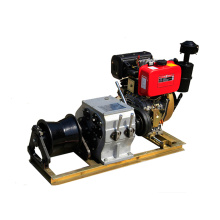 Winch Manufacturer 3 Ton Diesel Engine Engine Powered Winch Cable Pulling Machine