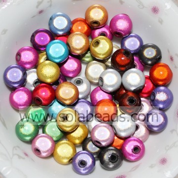 Spring 4mm Ring Round Bubble Imitation Swarovski Beads