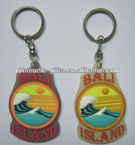 3d double-sided soft pvc promotion keychains