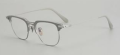 Optischer Titan -Designer Browline Gold gerahmte Brille