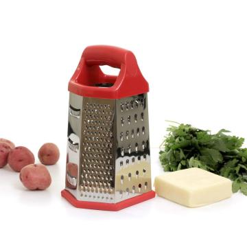 Rostfritt stål 6 Sidor Kök Ost Grater