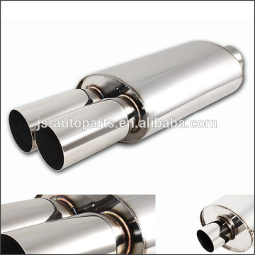 universal 3 dual tip t 304 stainless steel truck muffler tips