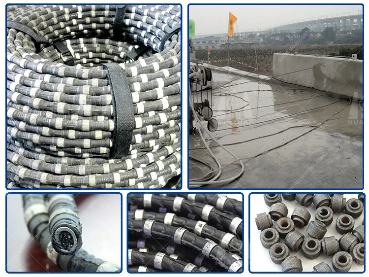 Vacuum Brazed Beads for Stone Quarry and Block Diamond Wire Saw Cutting