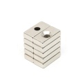 Powerful retangular countersunk Neodymium magnet 40x20mm