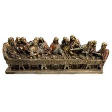 Catholic statue bronze sculpture of the last supper