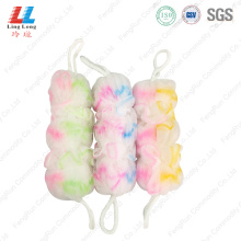 Mix color effective long belt sponge