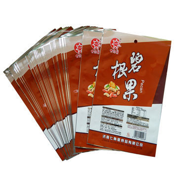 Resealable daily commodity plastic bags printed