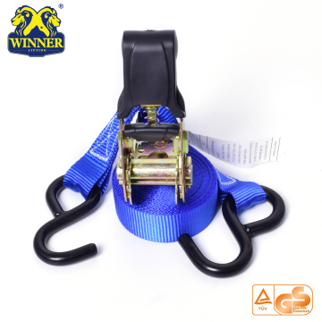 Plastic Cargo Lashing Ratchet Strap With Hook