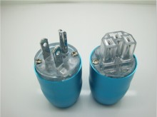High Quality US coloured electrical audio plugs for sound systems equipment