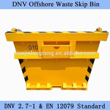 8ft 10ft 13ft Offshore Garbage Bin, DNV waste skip