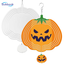 Custom Printed Aluminum Wind Spinner for Garden and Christmas Decorations