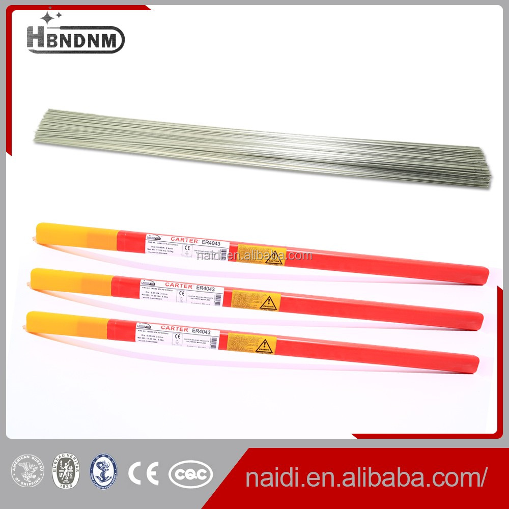 aluminium electrode tig welding rods er4043 on sale 2.4mm 3.2mm for heat treatable base alloys