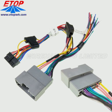 car stereo wiring harness and audio cable assembly