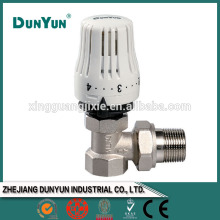 Angle heating thermostatic valve